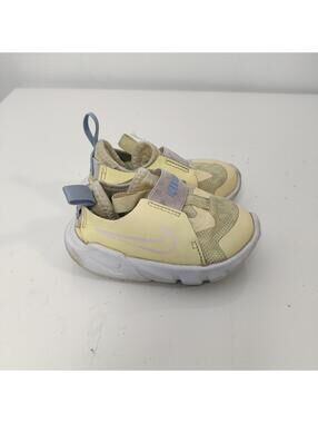 Nike Flex Runner 2 Toddler Shoes Yellow Beige Size 4C
